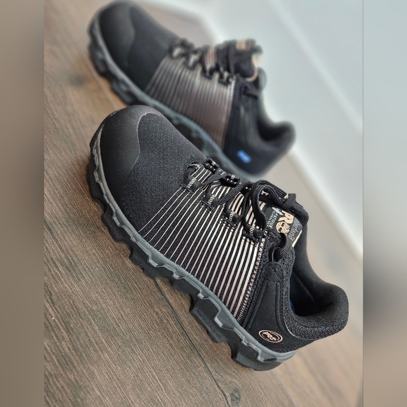 NWOT 🖤 Timberland Pro Powertrain Black & Rose Gold Work Shoe - Picture 5 of 12